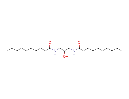 Molecular Structure of 61796-83-6 (Decanamide,  N,N-(2-hydroxy-1,3-propanediyl)bis-)