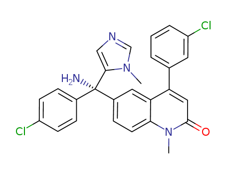(R)-6-(Amino(4-chlorophenyl)(1-methyl-1H-imidazol-5-yl)methyl)-4-(3-chlorophenyl)-1-methylquinolin-2(1H)-one
