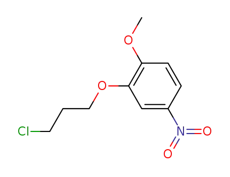 Molecular Structure of 92878-95-0 (2-(3-Chloropropoxy)-1-methoxy-4-nitrobenzene)