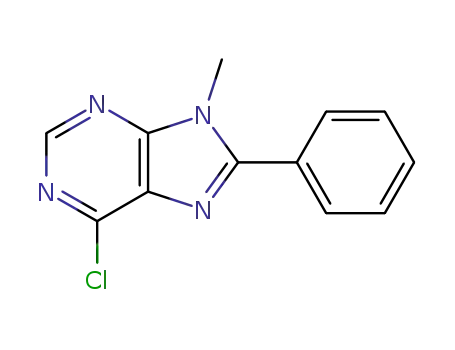 9H-Purine, 6-chloro-9-methyl-8-phenyl-