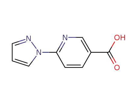 Molecular Structure of 253315-22-9 (6-(1H-Pyrazol-1-yl)nicotinic acid)