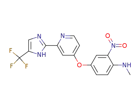 Benzenamine, N-methyl-2-nitro-4-[[2-[5-(trifluoromethyl)-1H-imidazol-2-yl]-4-pyridinyl]oxy]-