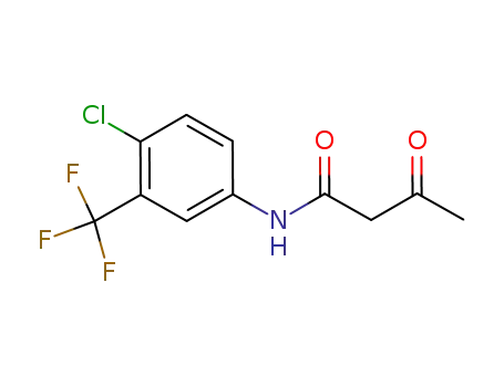 Molecular Structure of 392721-37-8 (N-[4-chloro-3-(trifluoromethyl)phenyl]-3-oxobutanamide)