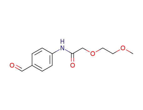 Molecular Structure of 650628-84-5 (Acetamide, N-(4-formylphenyl)-2-(2-methoxyethoxy)-)