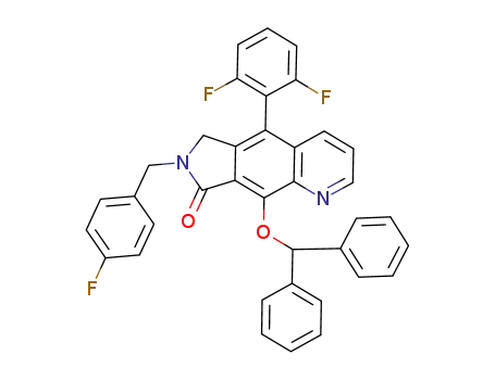 9-benzhydryloxy-5-(2,6-difluoro-phenyl)-7-(4-fluoro-benzyl)-6,7-dihydro-pyrrolo[3,4-g]quinolin-8-one