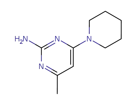 Molecular Structure of 91717-22-5 (2-AMINO-4-PIPERIDINO-6-METHYLPYRIMIDINE)