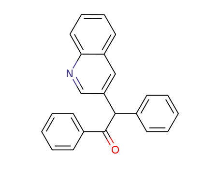 Molecular Structure of 918648-57-4 (Ethanone, 1,2-diphenyl-2-(3-quinolinyl)-)