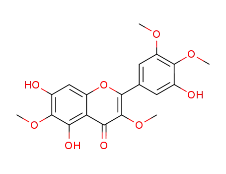 4H-1-Benzopyran-4-one,
5,7-dihydroxy-2-(3-hydroxy-4,5-dimethoxyphenyl)-3,6-dimethoxy-