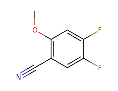 Molecular Structure of 425702-28-9 (4,5-DIFLUORO-2-METHOXYBENZONITRILE)