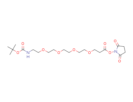 5,8,11,14-Tetraoxa-2-azaheptadecanedioic acid, 1-(1,1-dimethylethyl) 17-(2,5-dioxo-1-pyrrolidinyl) ester