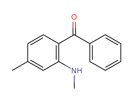Molecular Structure of 50817-62-4 ((4-methyl-2-(methylamino)phenyl)(phenyl)methanone)