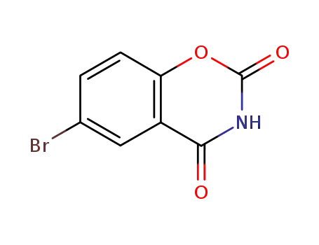 Molecular Structure of 24088-82-2 (6-BROMO-2H-BENZO[E][1,3]OXAZINE-2,4(3H)-DIONE)