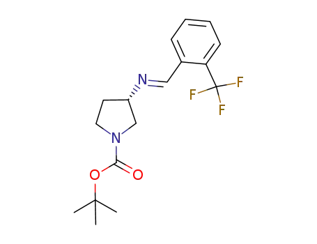 1-Pyrrolidinecarboxylic acid,
3-[(E)-[[2-(trifluoromethyl)phenyl]methylene]amino]-, 1,1-dimethylethyl
ester, (3S)-