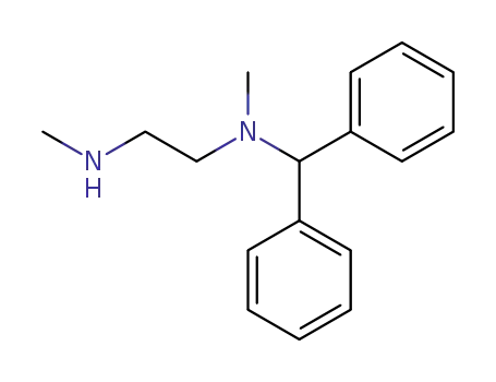 Molecular Structure of 103915-36-2 (1,2-Ethanediamine, N-(diphenylmethyl)-N,N'-dimethyl-)