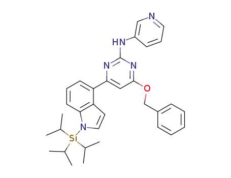 2-Pyrimidinamine,
4-(phenylmethoxy)-N-3-pyridinyl-6-[1-[tris(1-methylethyl)silyl]-1H-indol-4-
yl]-