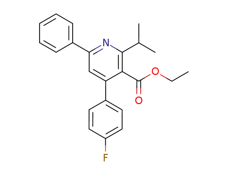 4-(4-fluorophenyl)-2-(1-methylethyl)-6-phenyl-3-pyridinecarboxylic acid, ethyl ester