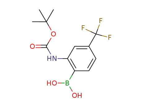 2-(tert-butoxycarbonylamino)-4-(trifluoromethyl)phenylboronic acid