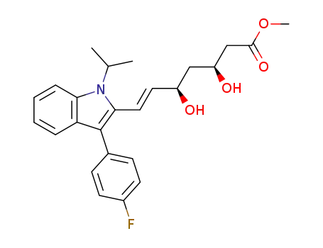 Molecular Structure of 93957-53-0 (Fluvastatin methyl ester)