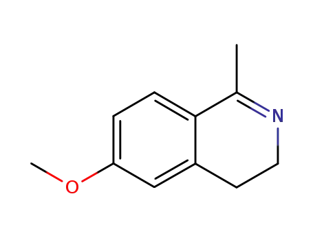 Molecular Structure of 70241-06-4 (Isoquinoline, 3,4-dihydro-6-methoxy-1-methyl-)