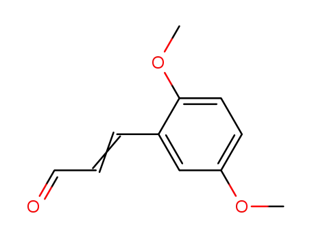 Molecular Structure of 33538-93-1 ((2E)-3-(2,5-dimethoxyphenyl)prop-2-enal)