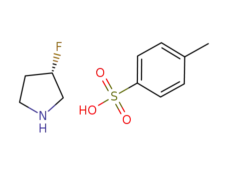 Molecular Structure of 856894-49-0 (Pyrrolidine, 3-fluoro-, (3S)-, 4-methylbenzenesulfonate)