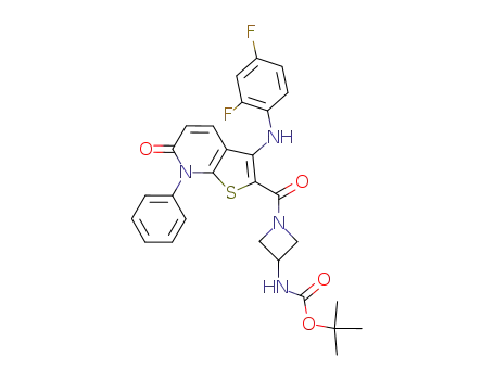 tert-butyl [1-({3-[(2,4-difluorophenyl)amino]-6-oxo-7-phenyl-6,7-dihydrothieno[2,3-b]pyridin-2-yl}carbonyl)azetidin-3-yl]carbamate