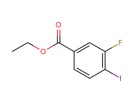 Molecular Structure of 1027513-43-4 (Ethyl-3-fluoro-4-iodobenzoate)