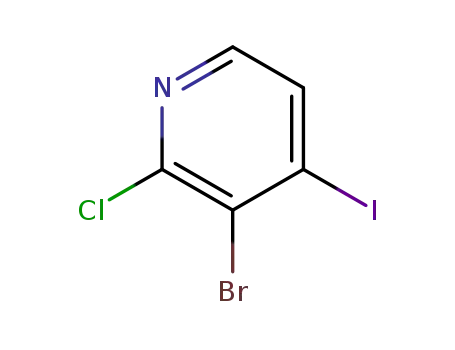 Molecular Structure of 884494-53-5 (3-Bromo-2-chloro-4-iodopyridine)