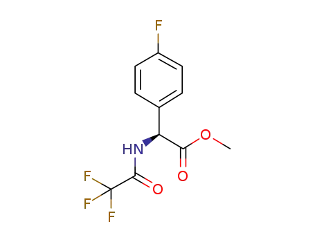 methyl (S)-(4-fluorophenyl)-(2,2,2-trifluoracetylamino)-acetate