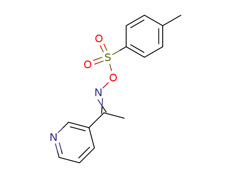 Molecular Structure of 74209-51-1 (Ethanone, 1-(3-pyridinyl)-, O-[(4-methylphenyl)sulfonyl]oxime)