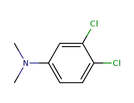 Molecular Structure of 58566-66-8 (3,4-Dichloro-N,N-dimethylaniline)
