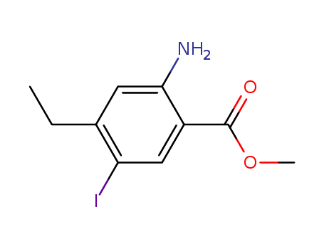 Benzoic acid,2-amino-4-ethyl-5-iodo-, methyl ester