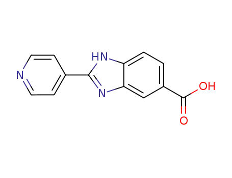 Molecular Structure of 316833-32-6 (2-PYRIDIN-4-YL-3H-BENZOIMIDAZOLE-5-CARBOXYLIC ACID)