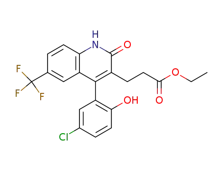 4-(5-Chloro-2-hydroxyphenyl)-1,2-dihydro-2-oxo-6-(trifluoromethyl)-3-quinolinepropanoic acid, ethyl ester