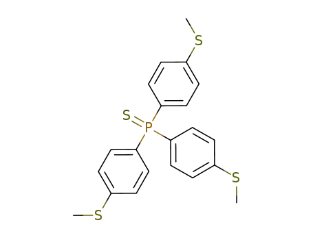 Molecular Structure of 74038-25-8 (Tris[4-(methylthio)phenyl]phosphine sulfide)
