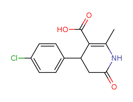 1,4,5,6-Tetrahydro-2-methyl-6-oxo-4-(4-chlorophenyl)-3-pyridinecarboxylic acid