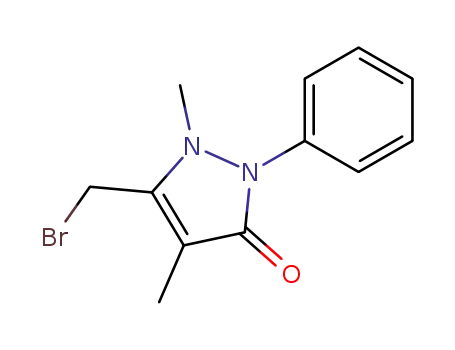 3H-Pyrazol-3-one, 5-(bromomethyl)-1,2-dihydro-1,4-dimethyl-2-phenyl-