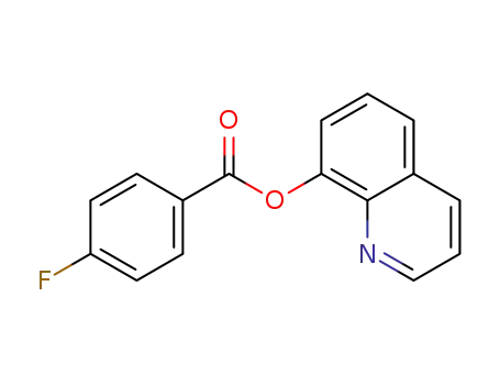 Molecular Structure of 297743-06-7 (8-quinolinyl 4-fluorobenzoate)