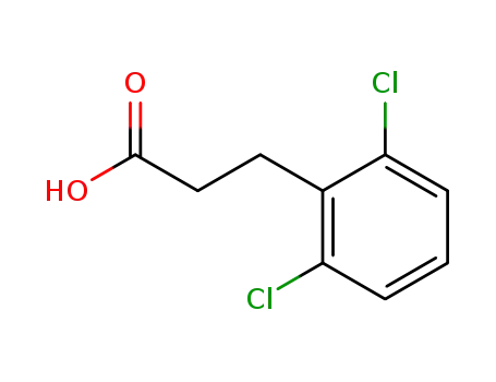 Molecular Structure of 51656-68-9 (3-(2,6-DICHLOROPHENYL)PROPIONIC ACID)