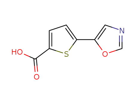Molecular Structure of 863409-09-0 (2-Thiophenecarboxylic acid, 5-(5-oxazolyl)-)