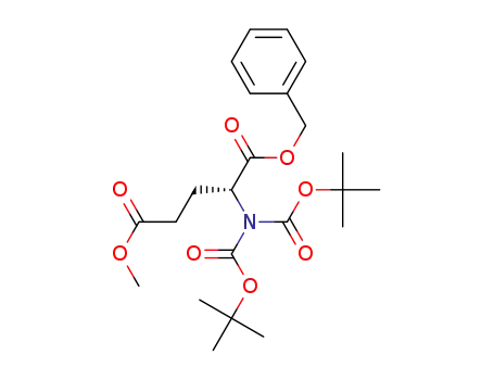 Molecular Structure of 784156-32-7 (1-Benzyl 5-Methyl N,N-bis(tert-butoxycarbonyl)-D-glutaMate)
