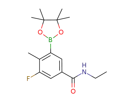 N-ethyl-3-fluoro-4-methyl-5-(4,4,5,5-tetramethyl-1,3,2-dioxaborolan-2-yl)benzamide
