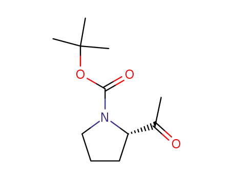 Molecular Structure of 91550-08-2 ((S)-1-Boc-2-acetyl-pyrrolidine)