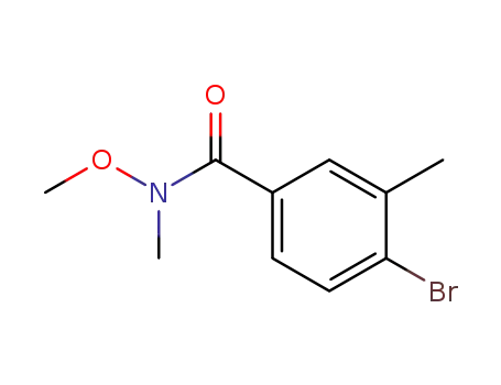 Molecular Structure of 170230-01-0 (4-Bromo-n-methoxy-n,3-dimethylbenzamide)