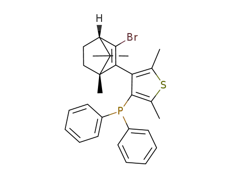 (1R)-3-bromo-(4-diphenylphosphino-2,5-dimethylthienyl-3)-1,7,7-trimethylbicyclo[2.2.1]heptene-2