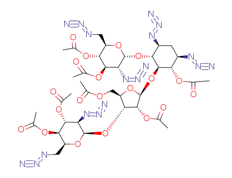 Molecular Structure of 474266-81-4 (hexaazido-hepta-O-acetyl neomycin)