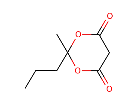 Molecular Structure of 181639-60-1 (1,3-Dioxane-4,6-dione, 2-methyl-2-propyl-)