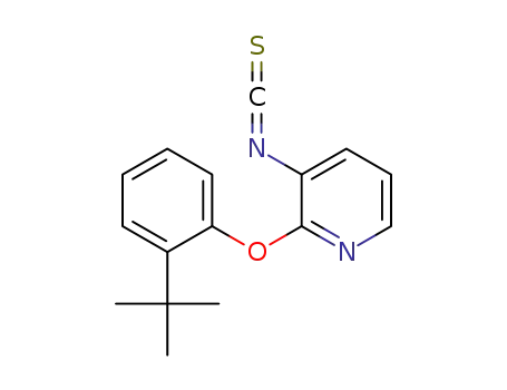 Molecular Structure of 861673-69-0 (2-(2-tert-butyl-phenoxy)-3-isothiocyanato-pyridine)