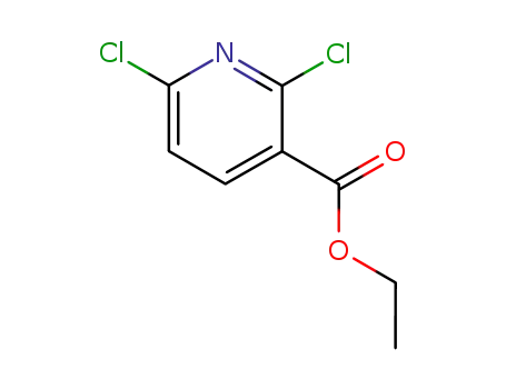 Molecular Structure of 58584-86-4 (2,6-Dichloronicotinic acid ethyl ester)