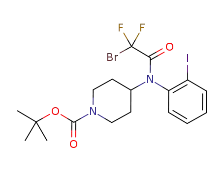 1-Piperidinecarboxylic acid,
4-[(bromodifluoroacetyl)(2-iodophenyl)amino]-, 1,1-dimethylethyl ester